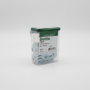 Dottie® FW14 Flat Washer, 1/4 in Nominal, 5/16 in ID x 3/4 in OD, 1/16 in THK, Steel