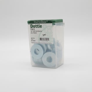 Dottie® FW12 Flat Washer, 1/2 in Nominal, 9/16 in ID x 1-3/8 in OD, 3/32 in THK, Steel