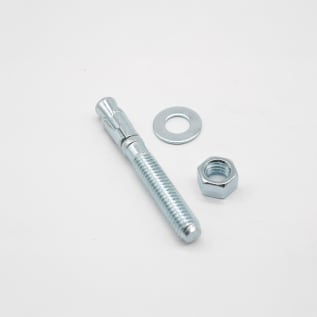 Dottie® W38300 Fully Threaded Wedge Anchor, 3/8 in Dia, 3 in OAL, 1-7/8 in L Thread, Steel, Zinc Plated