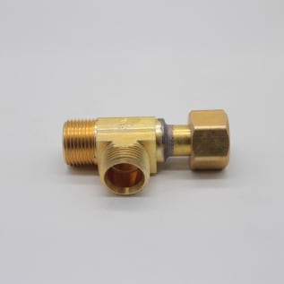 B&K® 993016NL EZ-Connector Adapter Tee, 3/8 in Nominal, CTS End Style, Brass