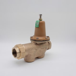 WATTS® 0009392 LF25AUB-Z3 Pressure Reducing Valve, 1-1/4 in Nominal, FNPT Union x FNPT End Style, 25 to 75 psi Pressure, Cast Copper Silicon Alloy Body, Domestic