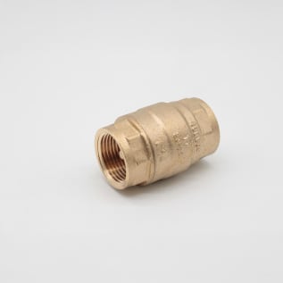 RWV® 232AB 3/4 In-Line Check Valve, 3/4 in Nominal, Thread End Style, 200 lb WOG, Forged Brass Body