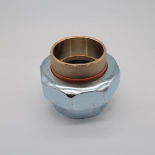 LEGEND 301-108NL T-571NL Dielectric Union, 2 in Nominal, FNPT x Solder End Style, Forged Carbon Steel, Import