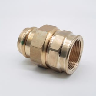 ProPress® 79715 Pipe Union, 1-1/4 in Nominal, Press x FNPT End Style, Bronze, Import