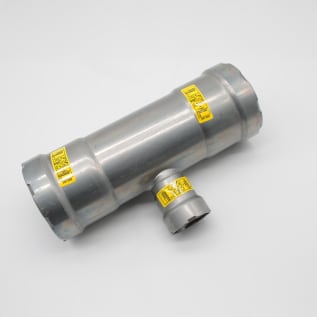 MegaPress® 25386 Pipe Tee, 2 x 2 x 3/4 in, Press, Carbon Steel, Import