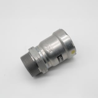 MegaPress® 25121 Pipe Adapter, 1-1/2 in, Press x MNPT, Carbon Steel, Import