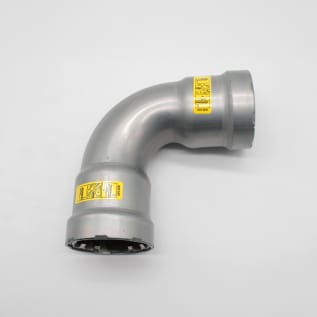 MegaPress® 25221 90 deg Pipe Elbow, 1-1/2 in, Press, Carbon Steel, Import