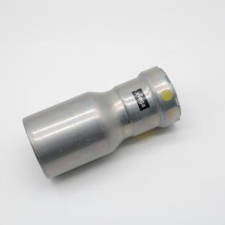 MegaPress® 26031 Pipe Reducer, 1-1/2 x 1 in Nominal, Fitting x Press End Style, Carbon Steel, Import