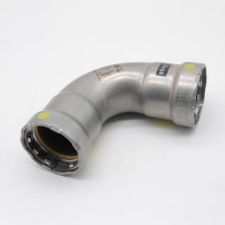 MegaPress® 25211 90 deg Pipe Elbow, 1 in, Press, Carbon Steel, Import