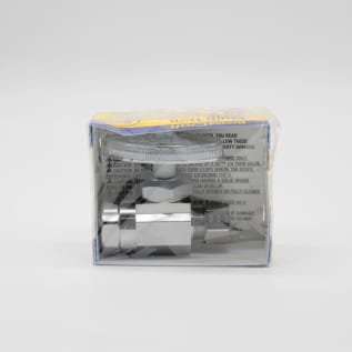 BrassCraft® OR12X C Multi-Turn Straight Stop, 1/2 x 3/8 in Nominal, FNPT x Compression, 125 psi, Brass Body, Polished Chrome, Domestic