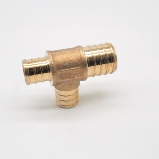 A.Y. McDonald 5423-018 72330 1X3/4X3/4 Reducing Tee, 1 x 3/4 x 3/4 in Nominal, PEX End Style, Brass, Import