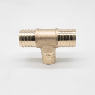 A.Y. McDonald 5423-054 72330 1 1/4X1 Reducing Tee, 1-1/4 x 1 in Nominal, PEX End Style, Brass, Import