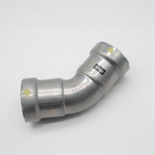 MegaPress® 25246 45 deg Pipe Elbow, 1-1/4 in, Press, Carbon Steel, Import