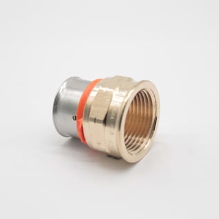 PureFlow® Press 91560 Adapter, 1 in, Press x FNPT, Bronze, Import