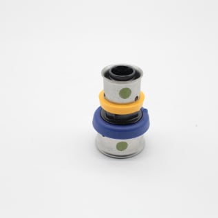 PureFlow® Press 49343 Coupling, 3/4 x 1/2 in Nominal, Press End Style, Polymer, Domestic