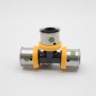 PureFlow® Press 49520 Tee, 1/2 in Nominal, Press End Style, Polymer, Domestic