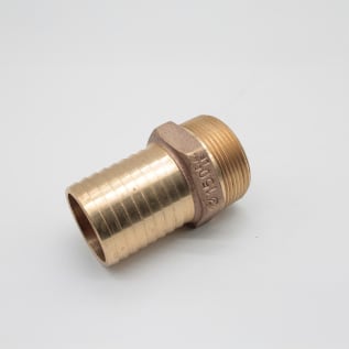 LEGEND 312-007NL Insert Male Adapter, 1-1/2 in Nominal, Barb x MNPT End Style, Bronze, Import
