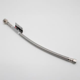 Fluidmaster® PRO SERIES™ PRO1T16M Toilet Connector With Metal Nuts, For Use With PRO45B Fill Valve, Stainless Steel, Import