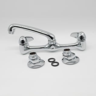 EZ-FLO 10142LF WALL MOUNT KITCHEN FCT 6" SPOUT LEAD FREE (6-1/2"-9-1/2" CC)