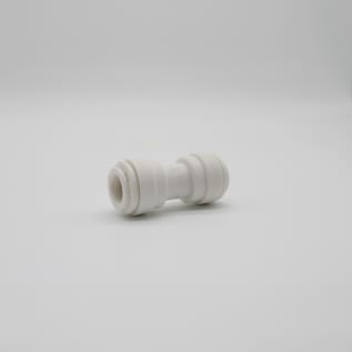 John Guest® Speedfit® PP0412W Equal Straight Connector, 3/8 in Nominal, Tube End Style, Polypropylene, Domestic