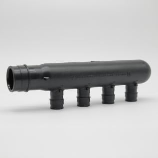 Uponor Q2241050 4-Ports Branch Tee, 1 in, ProPEX®, Polysulfone, Domestic