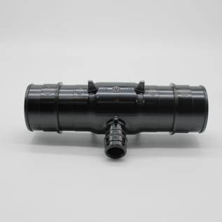 Uponor Q4751550 Reducing Tee, 1-1/2 x 1-1/2 x 1/2 in Nominal, PEX End Style, Modified Polyphenylsulfone, Domestic