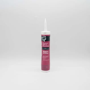 DAP 9.8 OZ WHT SILICONE K&B SEALANT 08640