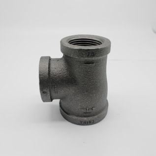 1-1/4"X1"X1" BLK MI TEE