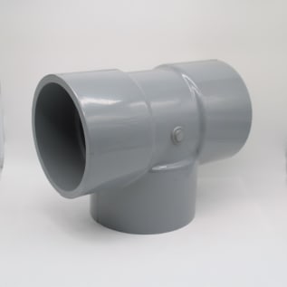 IPEX Corzan® 059490 Tee, 6 in, Socket, SCH 80/XH, CPVC