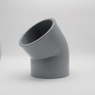 IPEX Corzan® 059172 45 deg Elbow, 4 in, Socket, SCH 80/XH, CPVC