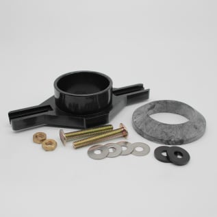 Water-Tite 65362 Adjustable Flush-Tite Urinal Flange, 2 in Pipe, ABS, Domestic