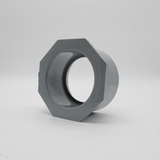 IPEX Corzan® 059397 Reducing Bushing, 4 x 3 in, Spigot x Socket, SCH 80/XH, CPVC
