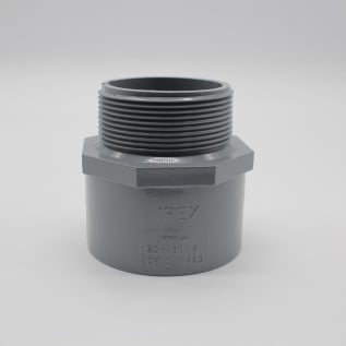 IPEX Corzan® 059291 Adapter, 2 in, MNPT x Socket, SCH 80/XH, CPVC