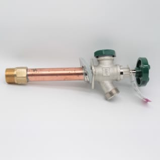 ARROWHEAD 425-04QTLF 4" FROSTPROOF ANTI SIPHON SILLCOCK W/ GREEN CAP 1/2" FIP OR 3/4" MIP QUICK TURN BRASS STEM LEAD FREE