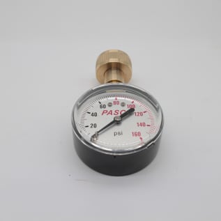 PASCO 1440 A2-1/2" 160 PSI WATER TEST GAUGE 3/4" FHT