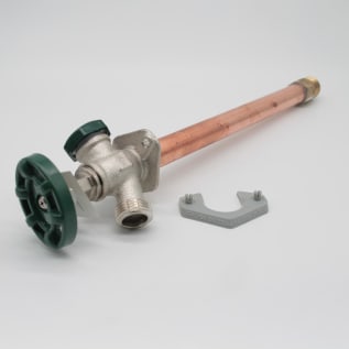 ARROWHEAD 425-10QTLF 10" FROSTPROOF ANTI SIPHON SILLCOCK W/ GREEN CAP 1/2" FIP OR 3/4" MIP LEAD FREE QUICK TURN BRASS STEM