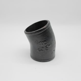 Tyler Pipe 007500 DWV Pipe Bend, 3 in Nominal, No-Hub End Style, Cast Iron