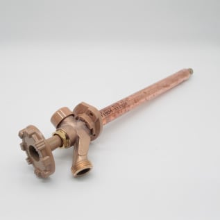 Woodford® 19W-10 Model 19 Anti-Siphon Freezeless Wall Faucet, 1/2 in, Wirsbo® Tube, 10 in THK Wall, 125 psi, Domestic