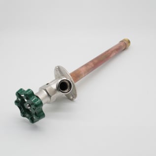 Prier® C-144T10 Diamond C-144 Freezeless Wall Hydrant With Anti-Siphon Vacuum Breaker, 1/2 in Nominal, MNPT x FNPT End Style, 360 deg Full Turn Wall Opening, Domestic