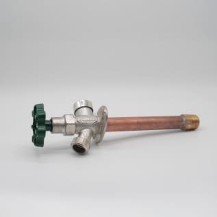 Prier® C-144T06 Diamond C-144 Freezeless Wall Hydrant With Anti-Siphon Vacuum Breaker, 1/2 in Nominal, MNPT x FNPT End Style, 360 deg Full Turn Wall Opening, Domestic