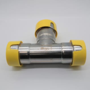 POWERPRESS 1" CS TEE YELLOW GAS PWR7481672
