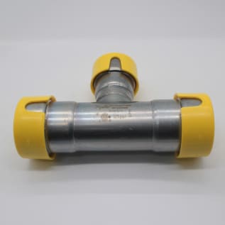 POWERPRESS 1"X1"X3/4" CS TEE YELLOW GAS PWR7481738