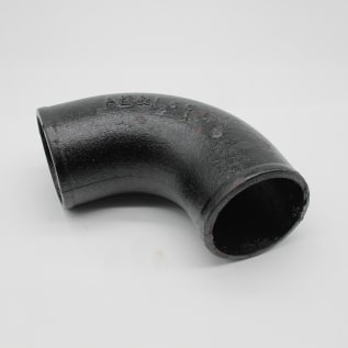 Tyler Pipe 006862 DWV Pipe Bend, 3 in Nominal, No-Hub End Style, Cast Iron