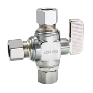 DAHL 511-41-31-31 3/8 OD FEM COMP X 3/8 OD COMP X 3/8 OD COMP DUAL OUTLET 1/4 TURN BALL VALVE LEAD FREE