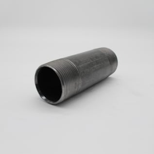 1-1/4"X4-1/2" BLK STEEL NIPPLE