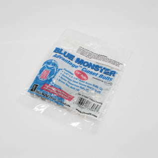 MILLROSE 73064 BLUE MONSTER 1/4"X2-1/4" BRASS CLOSET BOLT SET W/ DBL NUT & WASHER