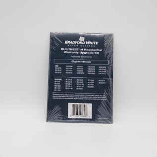 Bradford White® BUILTBEST™ 415-53337-01 Warranty Upgrade Kit, 4 Years Extended Limited Warranty Plan, Domestic