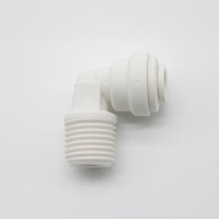 JOHN GUEST PP480822WP POLYPROPYLENE FIXED ELBOW 1/4 X 1/4 NPTF
