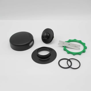 WATCO 939290-WI-11 PUSH/PULL QUICK TRIM KIT "WROUGHT IRON" "MATTE BLACK" (INCLUDES OVERFLOW RETAINER NUT AND ADAPTER BAR)