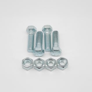 2" FLG BOLT & NUT SET -- ZINC CONSISTING OF 4 EA 5/8"X2-1/4" BOLT W/ HEX NUT/LESS GASKET (BOXED)
